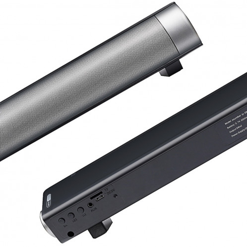 Soundbar LP-08 (CE0152) Lecteur MP3 USB 2.1CH Haut-parleur de sonorisation sans fil Bluetooth avec télécommande (noir) SH112B1695-011