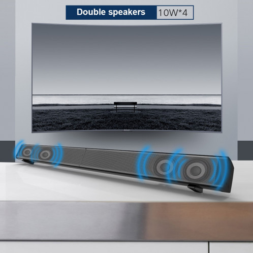 Soundbar LP-09 (CE0148) Haut-parleur de barre de son sans fil Bluetooth Home Theater avec télécommande (noir) SH117B1200-014