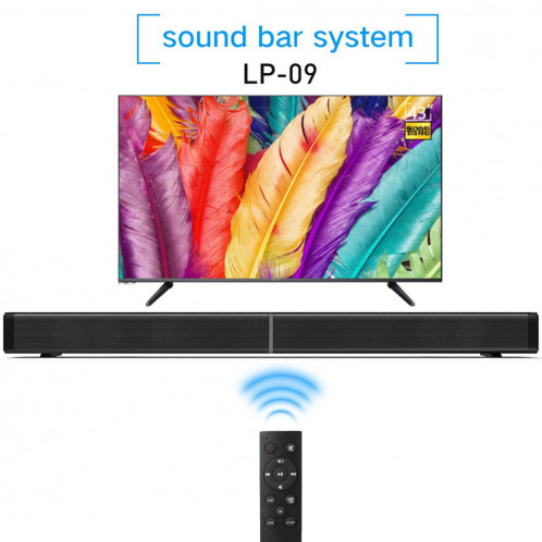 Soundbar LP-09 (CE0148) Haut-parleur de barre de son sans fil Bluetooth Home Theater avec télécommande (noir) SH117B1200-014