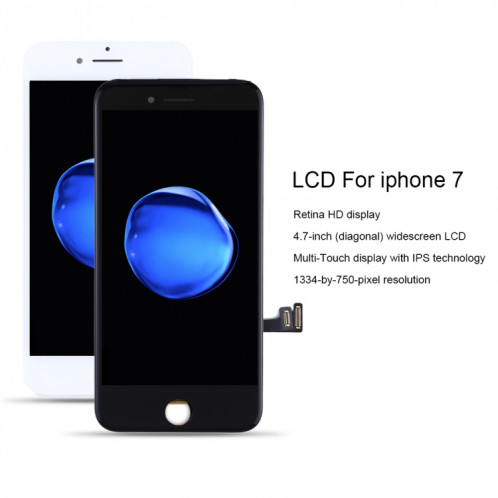 Écran LCD d'origine et numériseur complet pour iPhone 7 (blanc) SH314W767-015