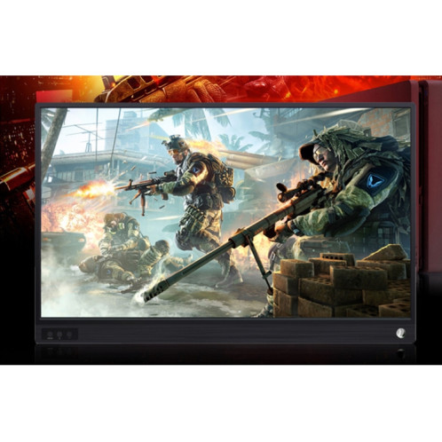 15,6 pouces 1080P 178 degrés grand angle HD périphérique d'affichage portable pour ordinateur de bureau / console de jeu / écran simultané / PS4 / PS3 / XBox, avec mini HDMI et micro USB et 2 interfaces USB-C / SH038449-012