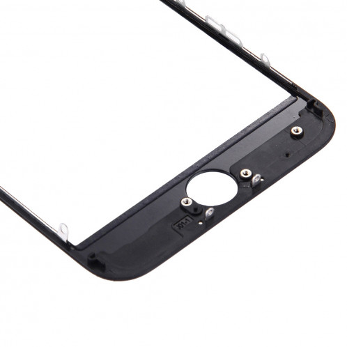 iPartsAcheter pour iPhone 7 Écran Avant Lentille En Verre Extérieur avec Cadre Avant Cadre LCD (Noir) SI391B1641-06