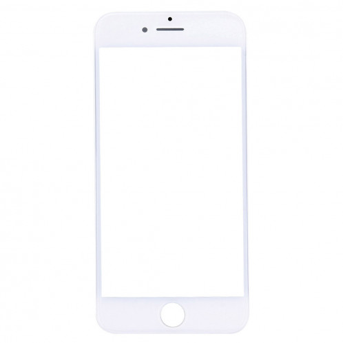 iPartsAcheter pour iPhone 7 Lentille extérieure en verre de l'écran avant avec cadre avant de l'écran LCD (blanc) SI391W1464-06