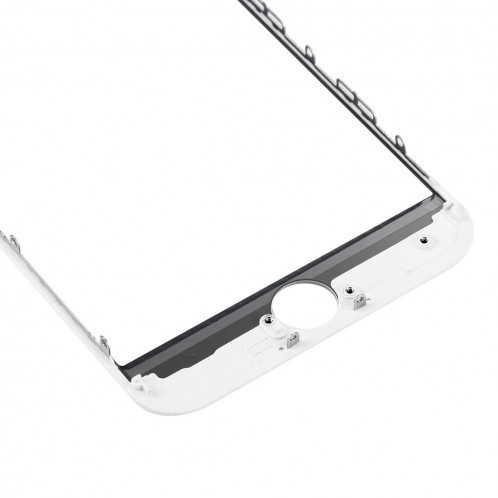 iPartsAcheter pour iPhone 7 Lentille extérieure en verre de l'écran avant avec cadre avant de l'écran LCD (blanc) SI391W1464-06