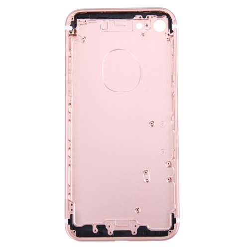 iPartsAcheter 5 en 1 pour iPhone 7 (couverture arrière + porte-cartes + touche de contrôle du volume + bouton d'alimentation + touche de vibreur interrupteur muet) couvercle du boîtier Assemblée complète (or SI71RG1671-08