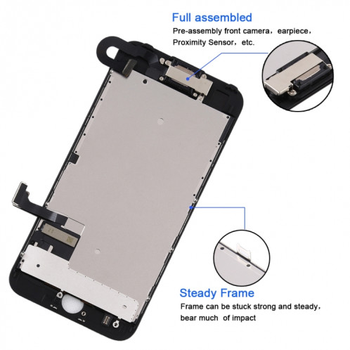 Ecran LCD complet + une caméra frontale pour iPhone 7 (noir) SH528B1471-013