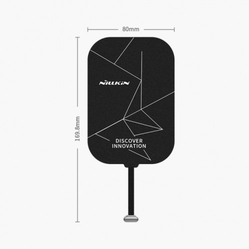 NILLKIN NKR01 pour iPad 9,7 / 10,2 pouces et iPad Air 10,5 pouces et iPad Pro 10,5 pouces de long Magic Tag Plus QI récepteur de charge sans fil standard avec port 8 broches SN05331389-016