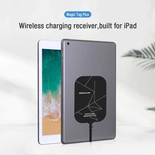 NILLKIN NKR01 pour iPad 9,7 / 10,2 pouces et iPad Air 10,5 pouces et iPad Pro 10,5 pouces de long Magic Tag Plus QI récepteur de charge sans fil standard avec port 8 broches SN05331389-016