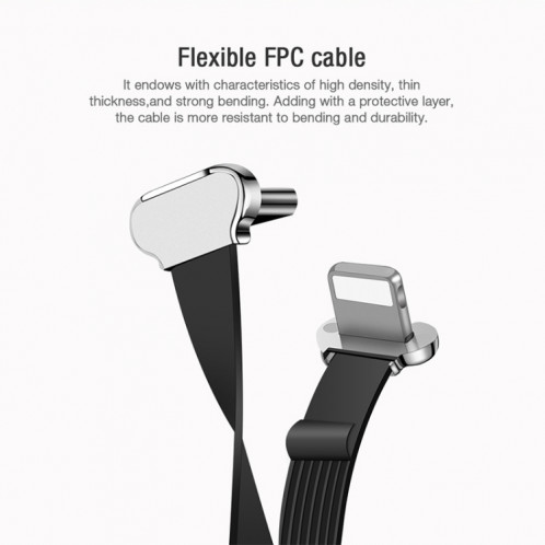 NILLKIN NKR01 pour iPad 9,7 / 10,2 pouces et iPad Air 10,5 pouces et iPad Pro 10,5 pouces de long Magic Tag Plus QI récepteur de charge sans fil standard avec port 8 broches SN05331389-016