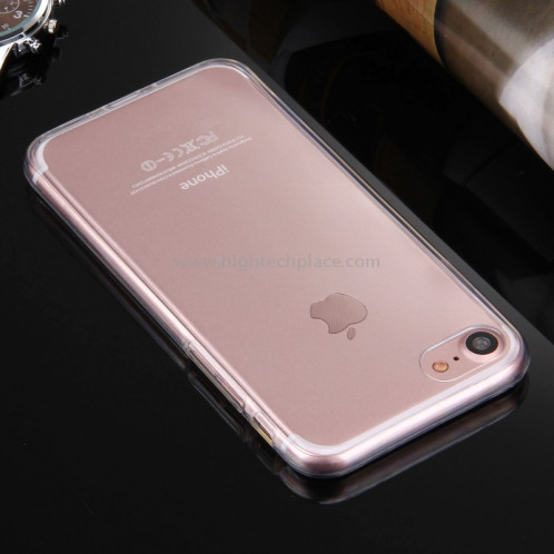 Pour iPhone 8 et 7 0.75mm Double-face Ultra-mince Transparent TPU Housse de protection (Transparent) SP560T316-07