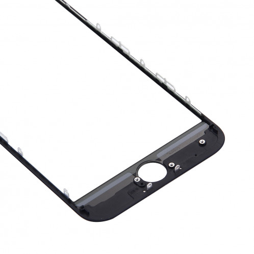 iPartsAcheter pour iPhone 7 Écran Avant Lentille En Verre Extérieur avec Cadre Avant Cadre LCD (Noir) SI625B1049-06