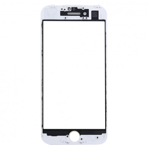 iPartsAcheter pour iPhone 7 Lentille extérieure en verre de l'écran avant avec cadre avant de l'écran LCD (blanc) SI625W469-06