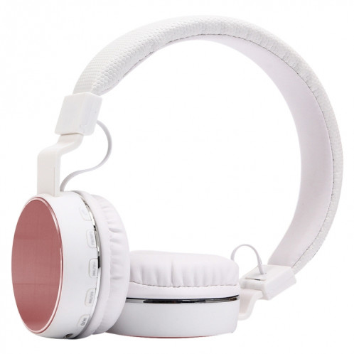 SH-16 serre-tête pliant casque stéréo sans fil Bluetooth, prise en charge de 3,5 mm Audio et appel mains libres et carte TF et FM, pour iPhone, iPad, iPod, Samsung, HTC, Sony, Huawei, Xiaomi et autres appareils audio SH87RG343-06