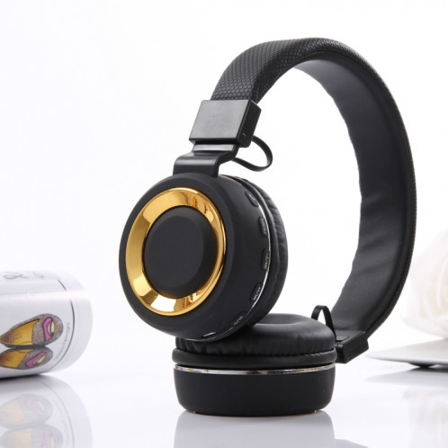 SH-18 bandeau pliant casque stéréo sans fil Bluetooth casque, prise en charge de 3,5 mm Audio et appel mains libres et carte TF et FM, pour iPhone, iPad, iPod, Samsung, HTC, Sony, Huawei, Xiaomi et autres appareils SH89BJ1855-07