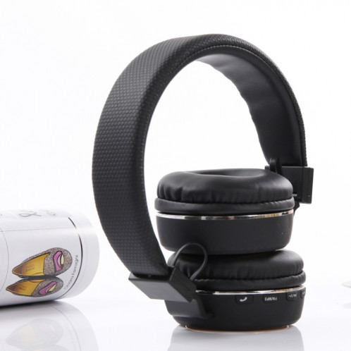 SH-18 bandeau pliant casque stéréo sans fil Bluetooth casque, prise en charge de 3,5 mm Audio et appel mains libres et carte TF et FM, pour iPhone, iPad, iPod, Samsung, HTC, Sony, Huawei, Xiaomi et autres appareils SH89BJ1855-07