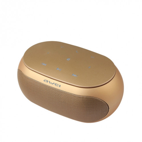 Haut-parleur Bluetooth sans fil awei Y200 avec boutons tactiles, prise en charge des lignes auxiliaires et carte TF (or) SA211J1594-011