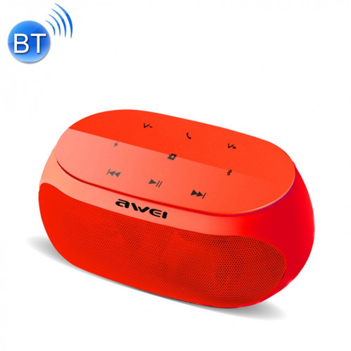 Haut-parleur Bluetooth sans fil awei Y200 avec boutons tactiles, prise en charge Aux Line et carte TF (rouge) SA211R942-011