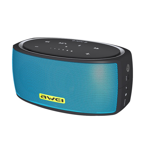 Haut-parleur Bluetooth sans fil portable awei Y210 V4.2 avec basse améliorée, prise en charge des cartes NFC / TF / AUX (bleu) SA212L1109-011