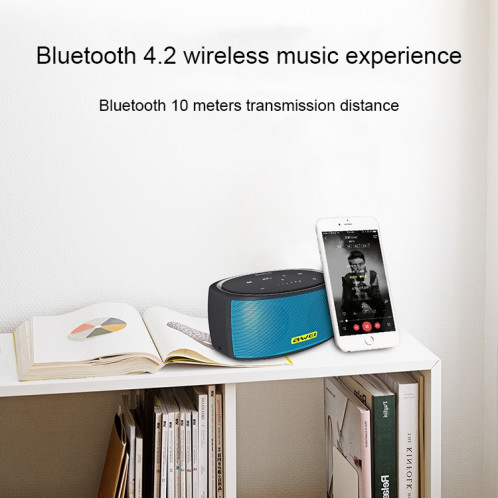 Haut-parleur Bluetooth sans fil portable awei Y210 V4.2 avec basse améliorée, prise en charge des cartes NFC / TF / AUX (bleu) SA212L1109-011