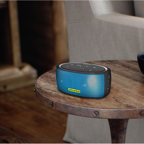 Haut-parleur Bluetooth sans fil portable awei Y210 V4.2 avec basse améliorée, prise en charge des cartes NFC / TF / AUX (bleu) SA212L1109-011