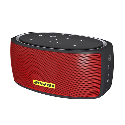 Haut-parleur Bluetooth sans fil portable awei Y210 V4.2 avec basse améliorée, prise en charge des cartes NFC / TF / AUX (rouge) SA212R1757-011