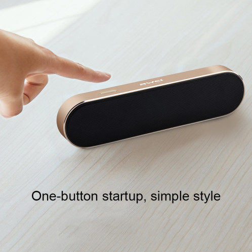 awei y220 haut-parleur bluetooth sans fil portable v4.2 avec son clair 3d stéréo et suppression de bruit, support carte tf / aux (noir) SA213B1421-013