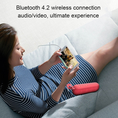 Haut-parleur Bluetooth sans fil portable awei Y230 V4.2 avec son HD et graves améliorés, micro intégré, prise en charge des cartes NFC / U disque / TF / AUX (rouge) SA215R387-013