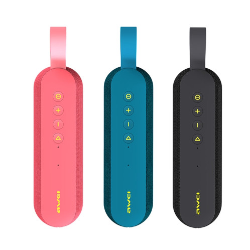 Haut-parleur Bluetooth sans fil portable awei Y230 V4.2 avec son HD et graves améliorés, micro intégré, prise en charge des cartes NFC / U disque / TF / AUX (rouge) SA215R387-013