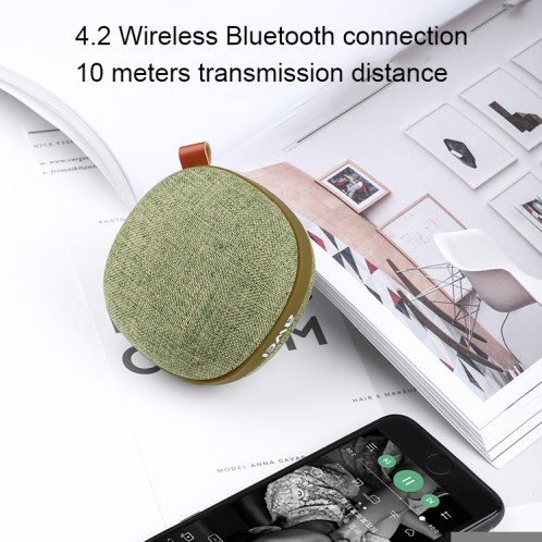 Mini haut-parleur Bluetooth sans fil portable awei Y260 IPX4 étanche, micro intégré, carte de support TF (marron) SA216Z1783-010