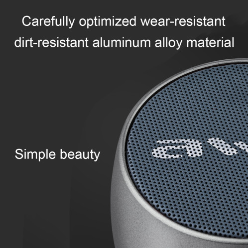 Awei Y500 Mini haut-parleur Bluetooth sans fil portable avec stéréo 3D, micro intégré, carte de support TF / AUX (Rose Gold) SA22RG1576-011