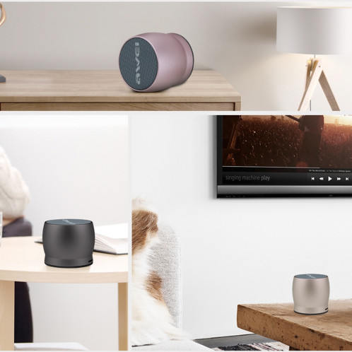 Awei Y500 Mini haut-parleur Bluetooth sans fil portable avec stéréo 3D, micro intégré, carte de support TF / AUX (Rose Gold) SA22RG1576-011