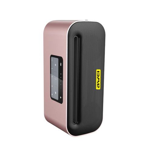 Haut-parleur Bluetooth sans fil awei Y600 avec stéréo 3D, microphone intégré, carte de support TF / AUX / NFC (or rose) SA25RG1627-012
