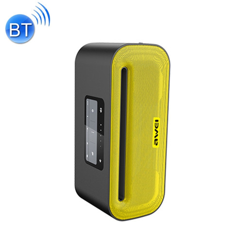 Haut-parleur Bluetooth sans fil awei Y600 avec stéréo 3D, microphone intégré, carte de support TF / AUX / NFC (jaune) SA225Y214-012
