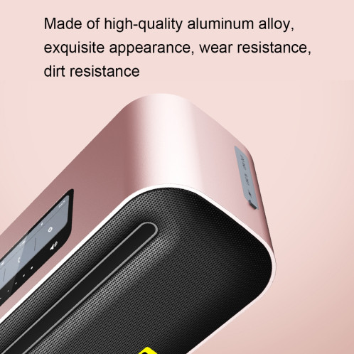 Haut-parleur Bluetooth sans fil awei Y600 avec stéréo 3D, microphone intégré, carte de support TF / AUX / NFC (jaune) SA225Y214-012