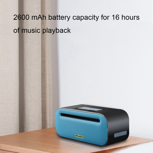 Haut-parleur Bluetooth sans fil awei Y600 avec stéréo 3D, microphone intégré, carte de support TF / AUX / NFC (jaune) SA225Y214-012