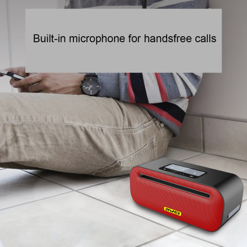 Haut-parleur Bluetooth sans fil awei Y600 avec stéréo 3D, microphone intégré, carte de support TF / AUX / NFC (jaune) SA225Y214-012