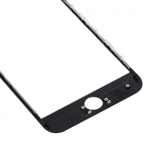 iPartsAcheter pour iPhone 7 Lentille extérieure en verre de l'écran avant avec cadre avant de l'écran LCD et OCA Optically Clear Adhesive (Noir) SI500B1479-06