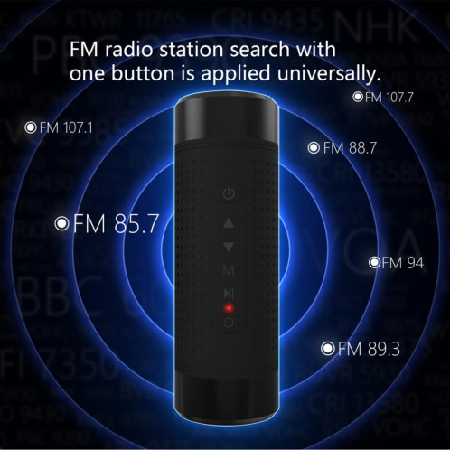 JAKCOM OS2 Radio FM extérieure Haut-parleur Bluetooth Subwoofer Haut-parleurs graves Banque de puissance 5200mAh + LED SJ39561178-011
