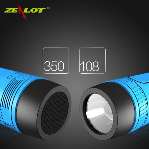 ZEALOT S1 Bluetooth 4.0 sans fil câblé haut-parleur subwoofer récepteur audio avec batterie 4000mAh, carte de soutien 32Go, pour iPhone, Galaxy, Sony, Lenovo, HTC, Huawei, Google, LG, Xiaomi, autres smartphones (bleu) SZ000L1094-014