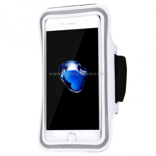 Armband de sport avec la poche de clé, pour l'iPhone 8 et 7 Armband de sport avec la poche de clé (blanc) SA100W5-014