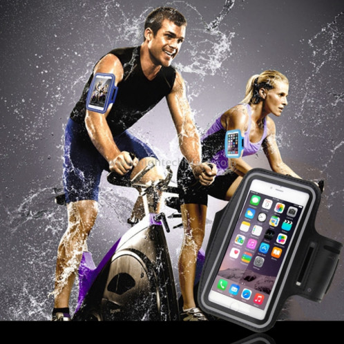 Armband de sport avec la poche de clé, pour l'iPhone 8 et 7 Armband de sport avec la poche de clé (blanc) SA100W5-014