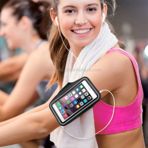 Armband de sport avec la poche de clé, pour l'iPhone 8 et 7 Armband de sport avec la poche de clé (blanc) SA100W5-014