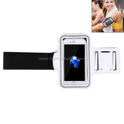 Armband de sport avec la poche de clé, pour l'iPhone 8 et 7 Armband de sport avec la poche de clé (blanc) SA100W5-014