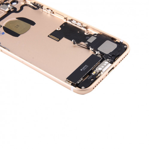 iPartsAcheter pour iPhone 7 couvercle de la batterie arrière avec le plateau de la carte (Gold) SI41JL214-06