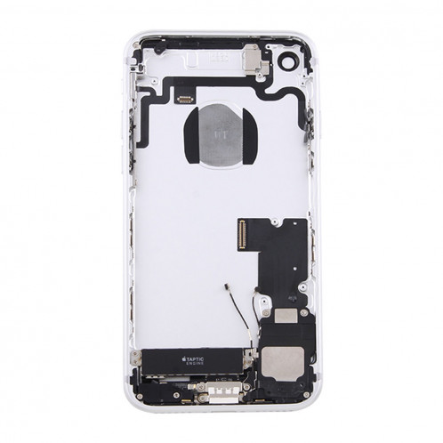 iPartsAcheter pour iPhone 7 couvercle de la batterie arrière avec le bac à cartes (argent) SI41SL1995-06