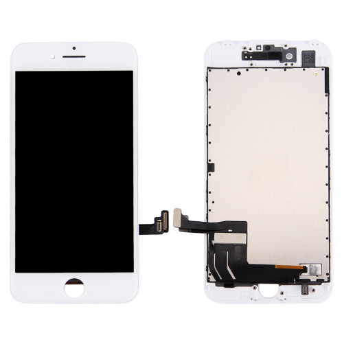 iPartsAcheter 3 en 1 pour iPhone 7 (LCD + Frame + Touch Pad) Assemblage de numériseur (Blanc) SI780W1406-06