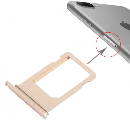 iPartsAcheter pour le bac à cartes iPhone 7 Plus (Gold) SI159J179-04