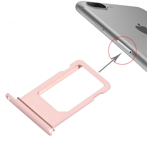 iPartsBuy pour le plateau de carte d'iPhone 7 Plus (or rose) SI59RG1000-04