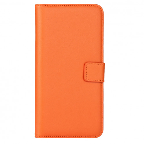 Pour iPhone 8 Plus & 7 Plus Véritable Split Split Housse en cuir avec support et fentes pour cartes et porte-monnaie (Orange) SH314E1761-08