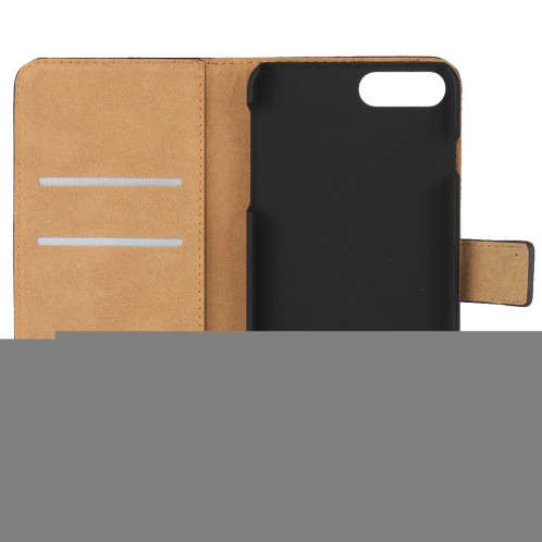 Pour iPhone 8 Plus & 7 Plus Housse en cuir véritable à rabat horizontal avec porte-monnaie et porte-monnaie (vert) SH314G341-08